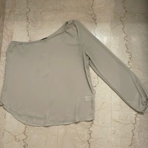 NEW Shinestar One shoulder Beige Top